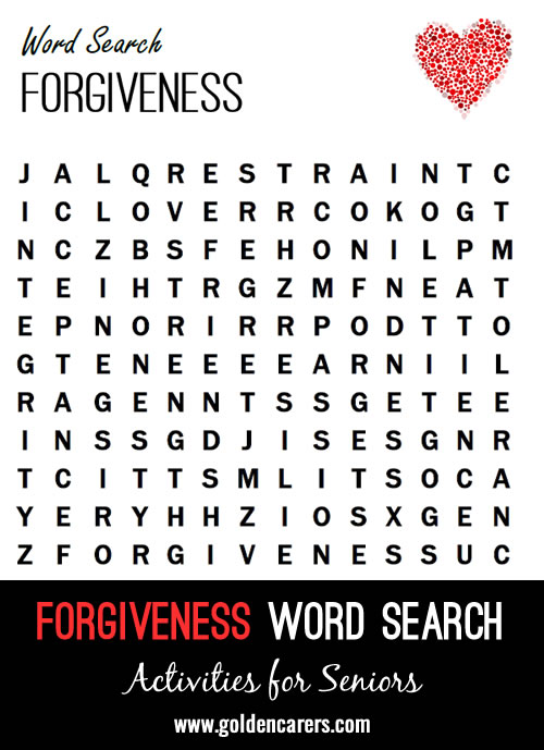 Forgiveness Word Search