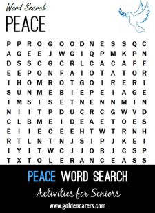 Peace Word Search