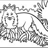 Mosaic coloring activities-Fox