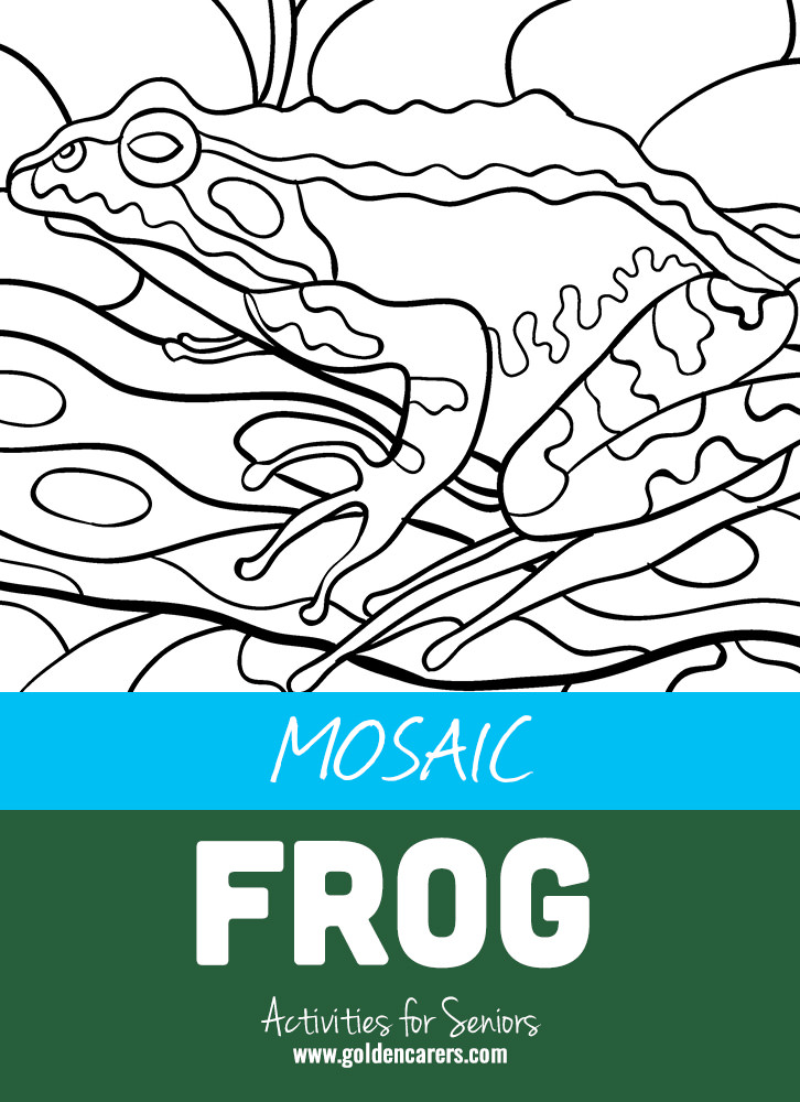 Mosaic Coloring Activities-Frog