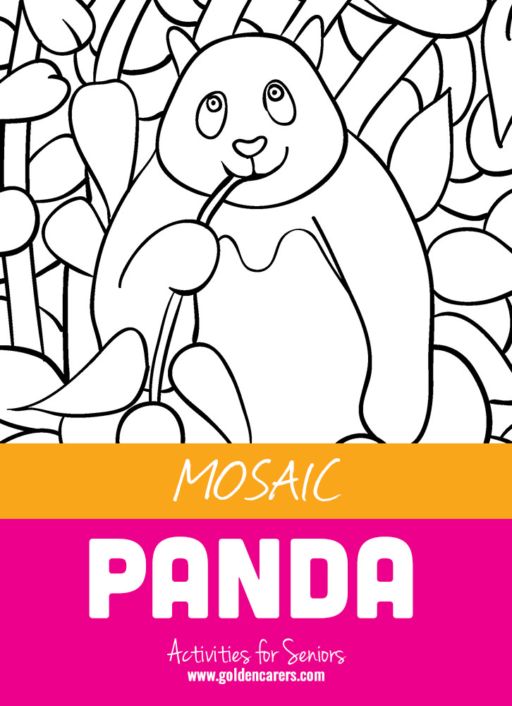 Mosaic Coloring Activities - Panda