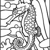 Mosaic Coloring Activities - Seahorse