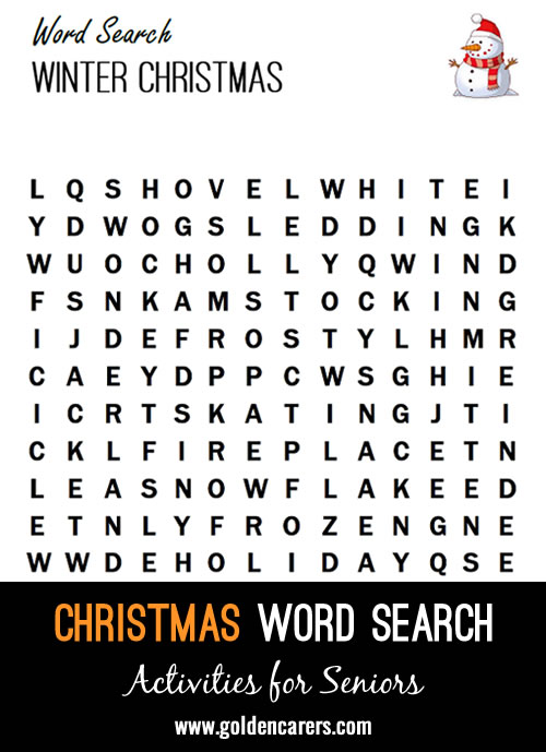 Winter Christmas Word Search