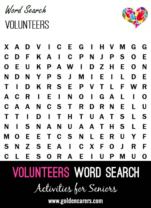 Volunteers Word Search