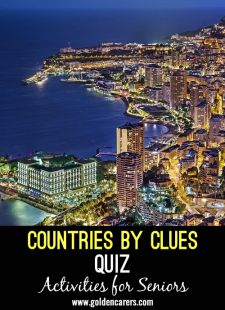 Countries by Clues Quiz 