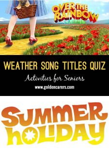 Weather Song Titles Quiz