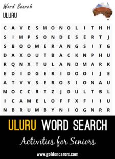 Uluru Word Search