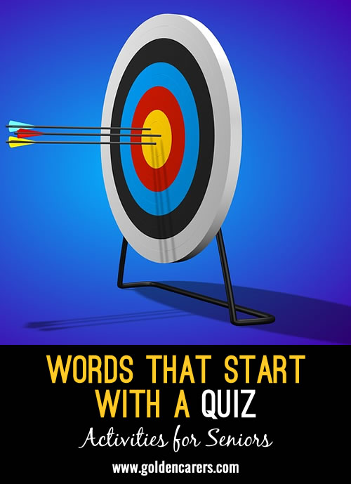 Words starting with A Quiz #2