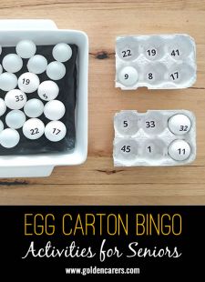 Egg Carton Bingo