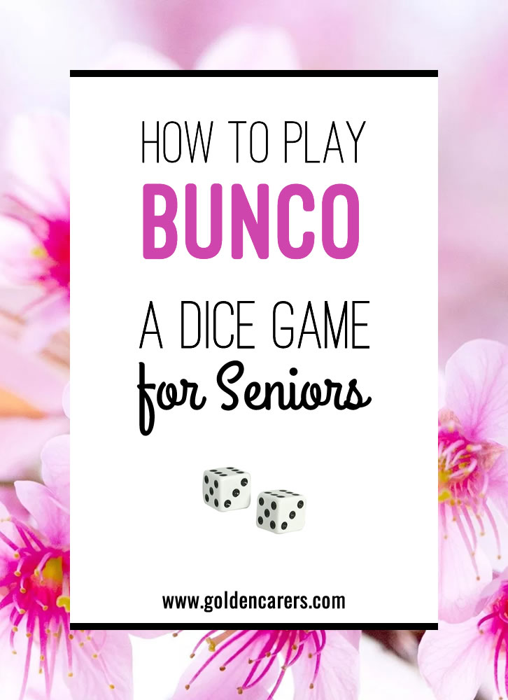 Bunco Dice Game for Seniors