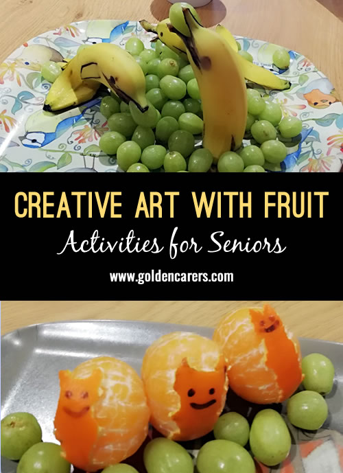 Creative art with fruit