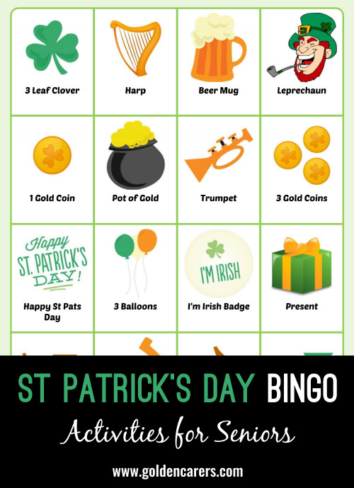 St Patrick's Day Bingo