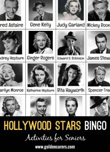 Hollywood Stars Bingo