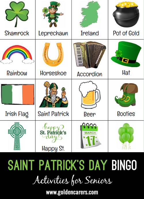 Saint Patrick's Day Bingo