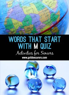 Words starting with M Quiz #2