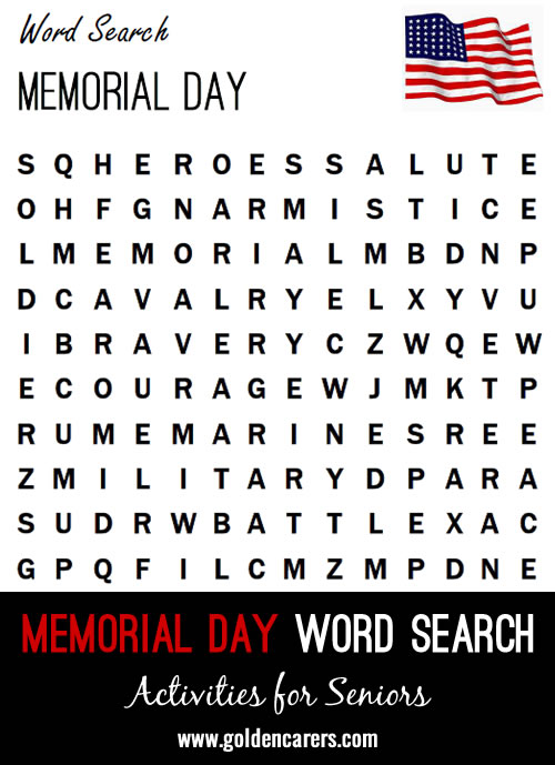 Memorial Day Word Search