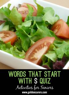 Words starting with S Quiz