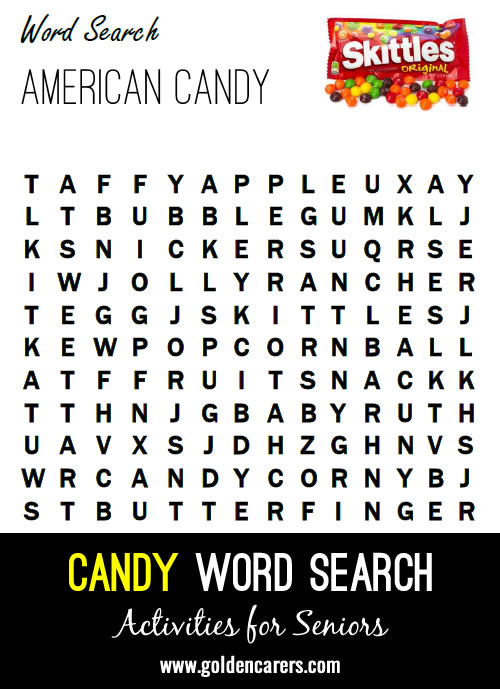 American Candy Word Finder