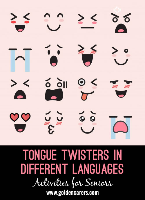 Tongue Twisters in Different Languages