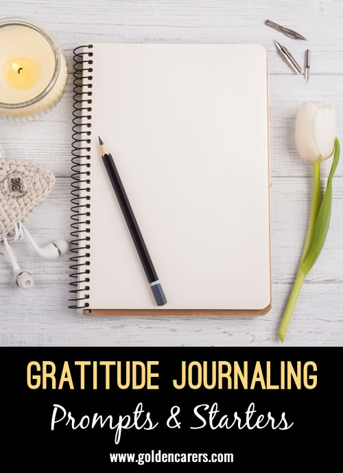 Gratitude Journaling Prompts and Starters