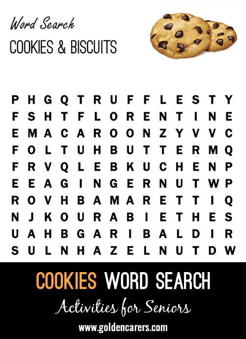 Cookies & Biscuits Word Search