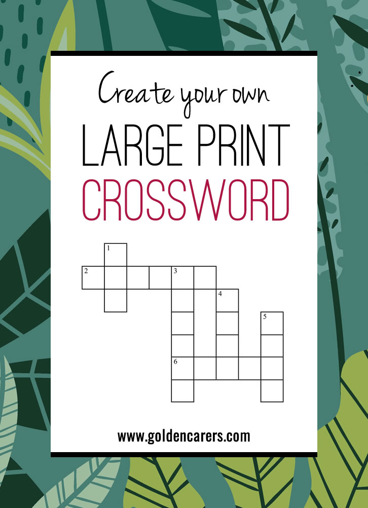 Create Your Own Crossword!