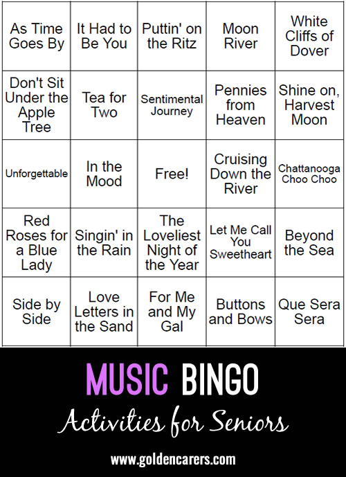 Music Bingo