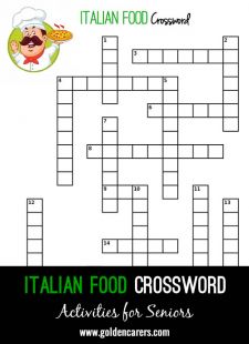 Italian Food Crossword