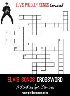 Elvis Presley Songs Crossword