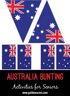 Australia Bunting Templates