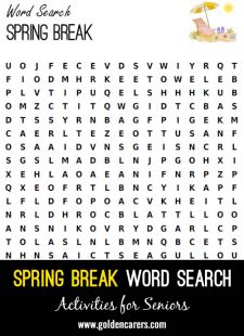 Spring Break Word Search