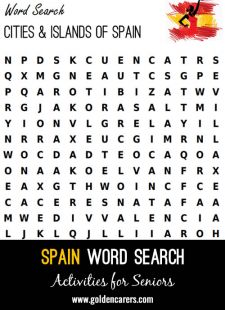 Cities & Islands of Spain Word Search