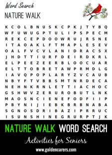 Nature Walk Word Finder