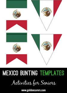 Mexico Bunting Templates