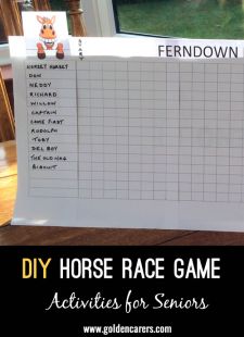 DIY Horse Race Game