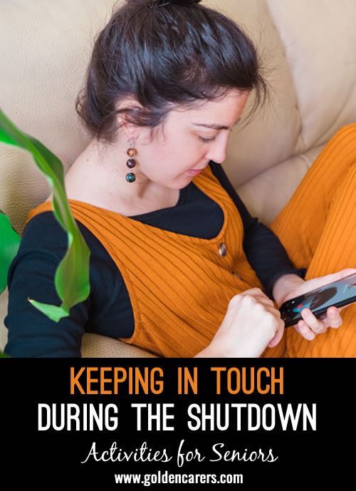 Keeping in touch during the shutdown