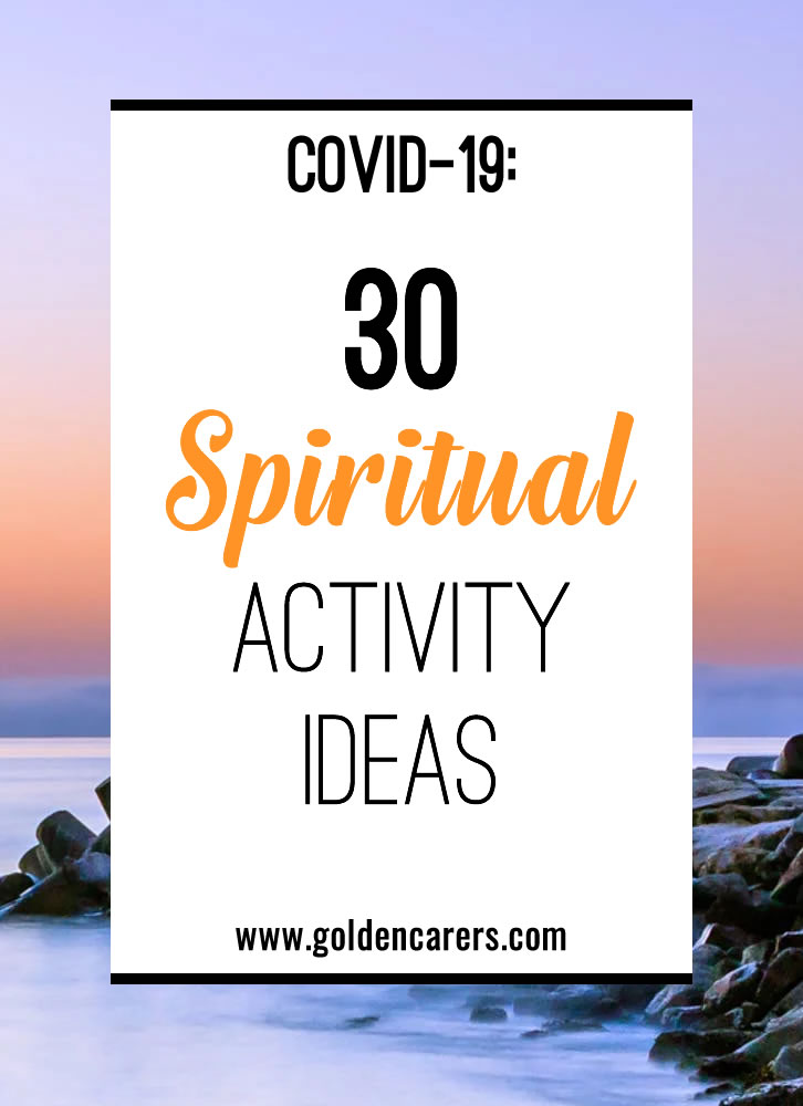 30 Spiritual Activity Ideas