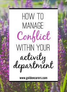 How to Manage Conflict Within Your Activity Department