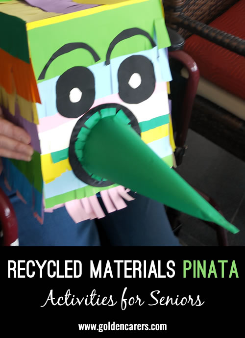 Recycled Materials Mexican Pinata