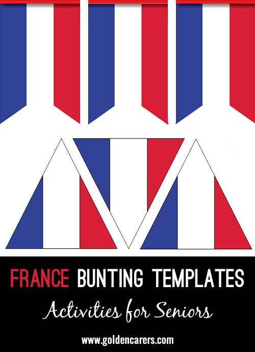 France Bunting Templates