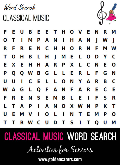 Classical Music Word Finder