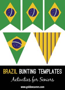 Brazil Bunting Templates