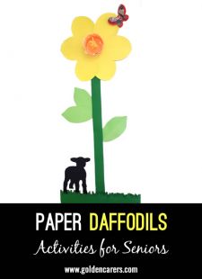 Paper Daffodils for Daffodil Day