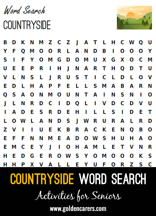 Countryside Word Search