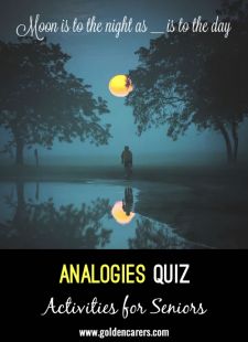 Analogies Quiz