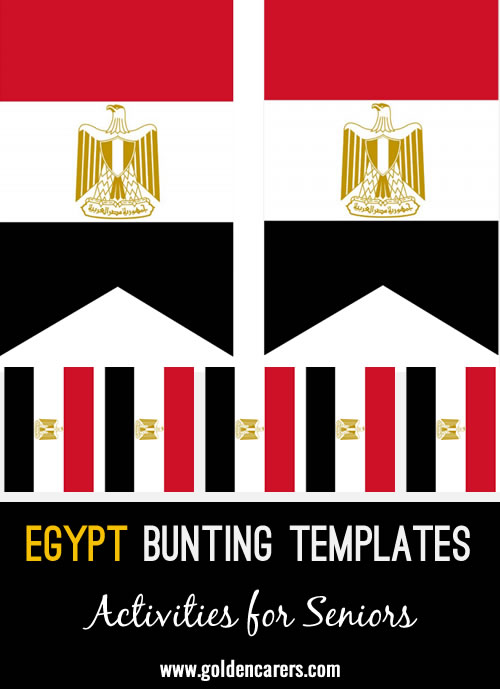 Egypt Bunting Templates