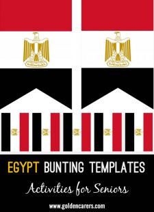 Egypt Bunting Templates