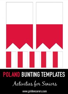 Poland Bunting Templates