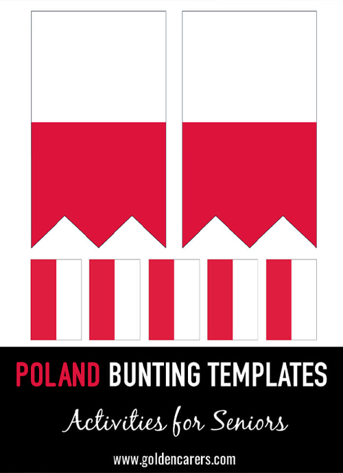 Poland Bunting Templates