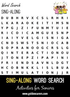 Sing-Along Word Search